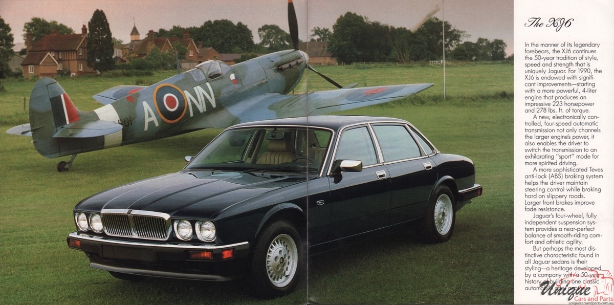 1990 Jaguar Model Lineup Brochure Page 12